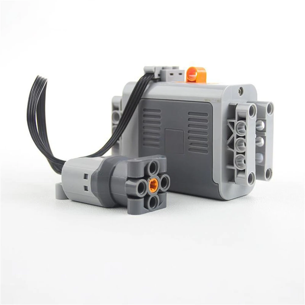 MOC Technology Building Blocks Bricks Power Functions Automotive Speed Gearbox V8 Engine Model Transmission Machinery M L Motor Battery Box DIY Assembling Toys — view 8