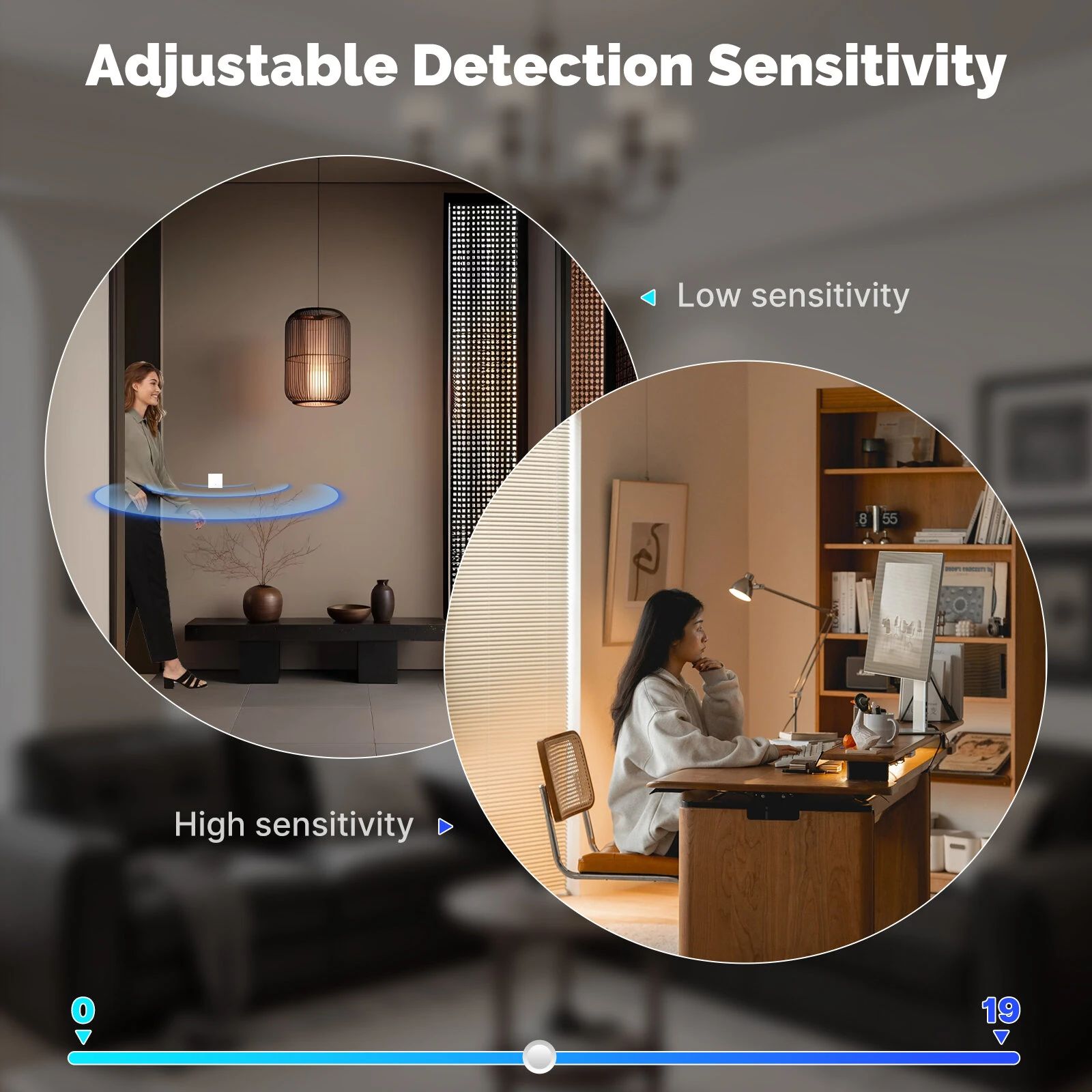 MOES SVL01-Z Tuya Zigbe Smart Human Presence Switch 10GHz mmWave Radar Detection Timing Function Wall Light Voice Control with Alexa Google Home — view 6