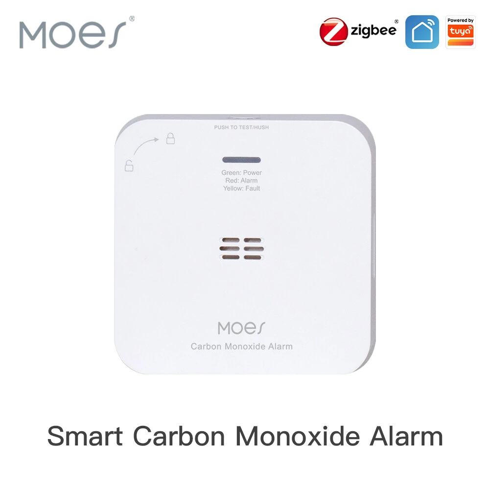 MOES Tuya CO Detector Alarm Gas Leak Carbon Monoxide Detector Wireless Household Gas Siren Alarm Sensor Smart Safety Home — view 7