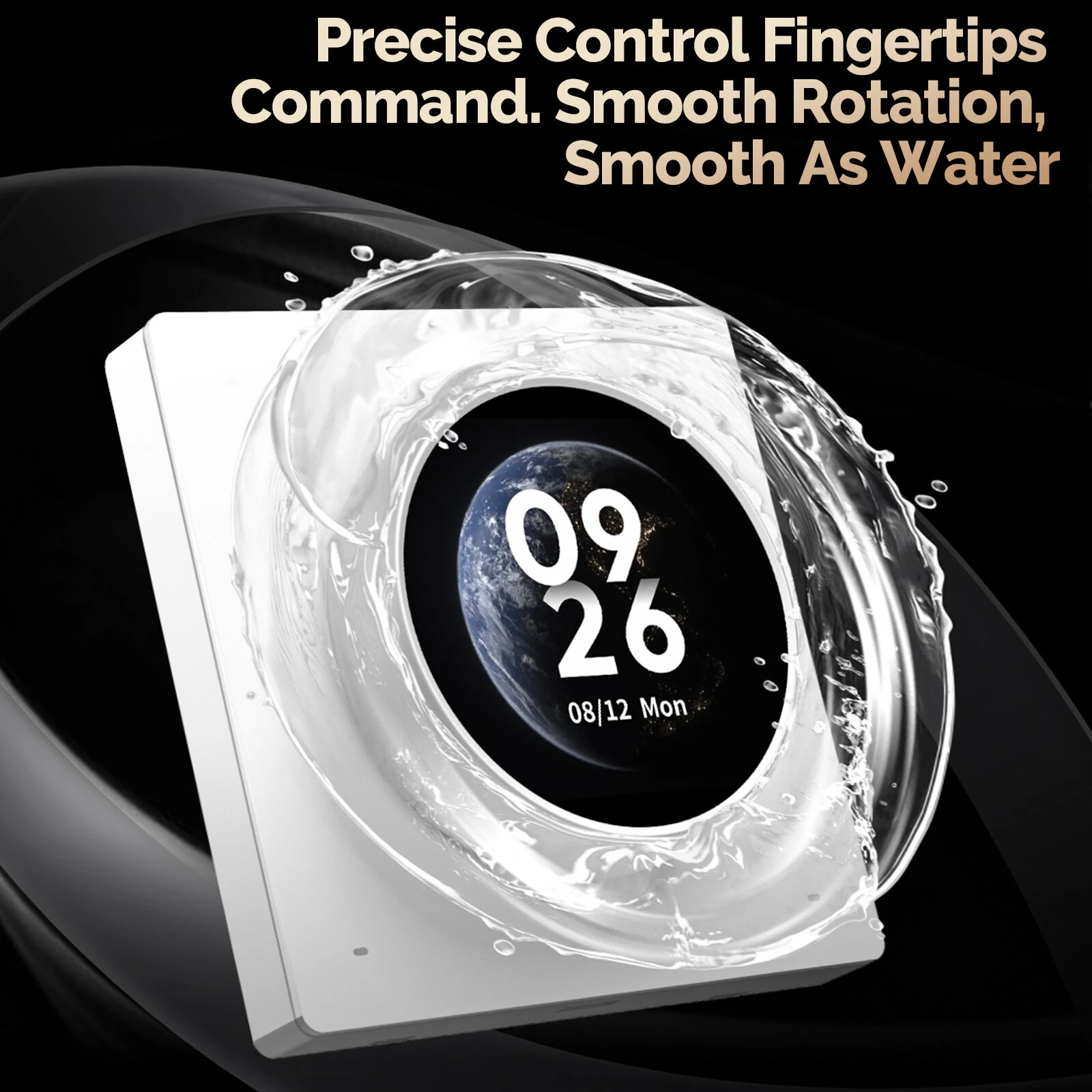 MOES Tuya WiFi Smart Knob Central Control Screen Touch Rotate 3 Relays 4 Buttons Programmable Scene Switch — view 4