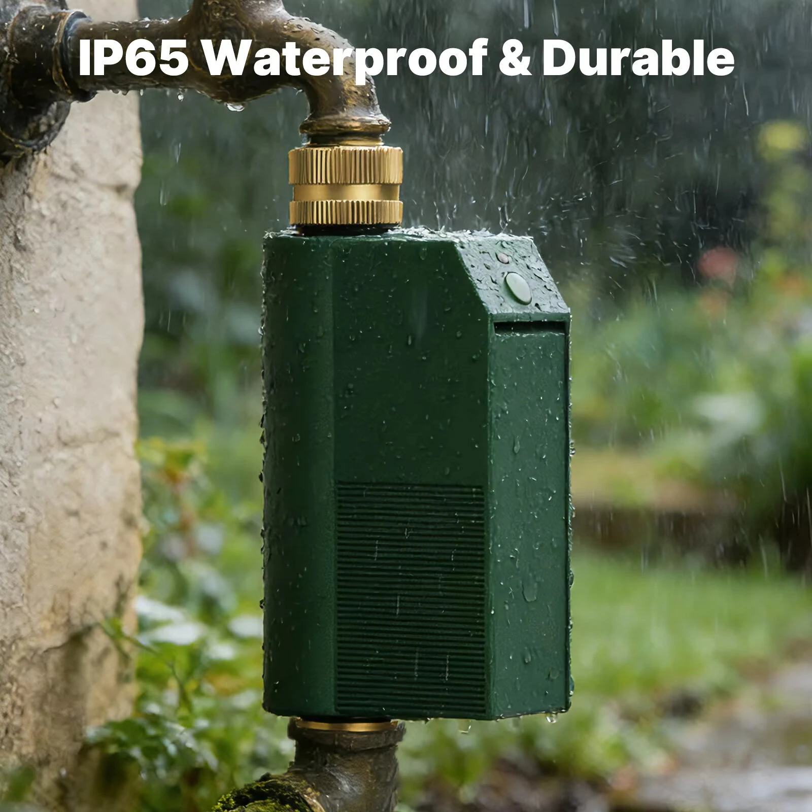 MOES Tuya WiFi Water Timer Smart Water Valve Controller Brass Inlet&Outlet IP65 Waterproof APP Voice Control Work with Alexa Google — view 6