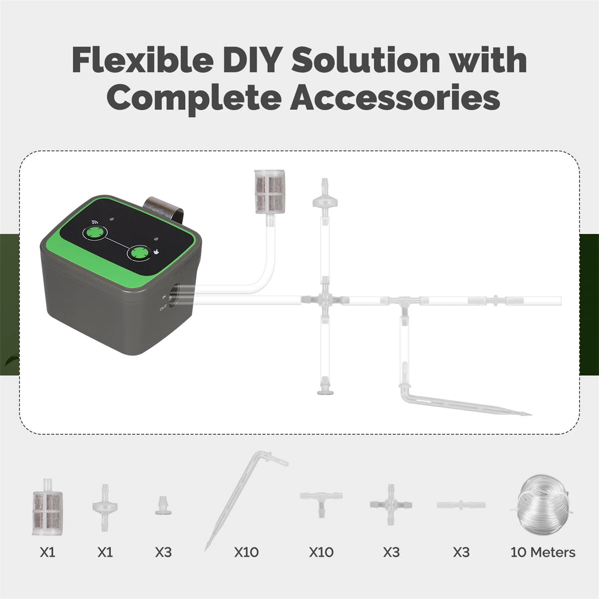 MOES Tuya WiFi Watering Device Irrigation Automation Drip Pump Timer Smart Cycle Soak Work with Alexa Google Home Smart Life APP Remote Voice Control — view 7