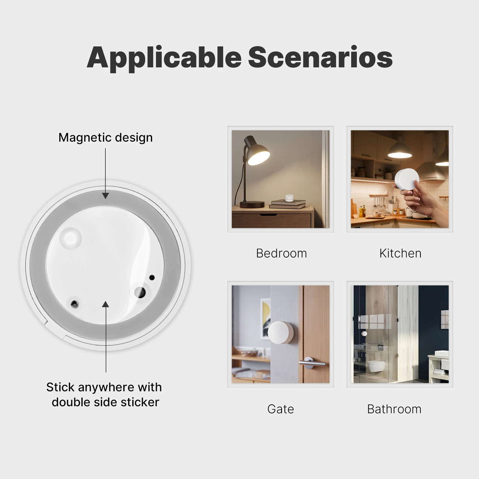 MOES Tuya Zigbe Smart Scene Switch Rotary Button Wireless Remote Control Light RGB Dimmable Adjustable 5 Actions Home Scenarios — view 6