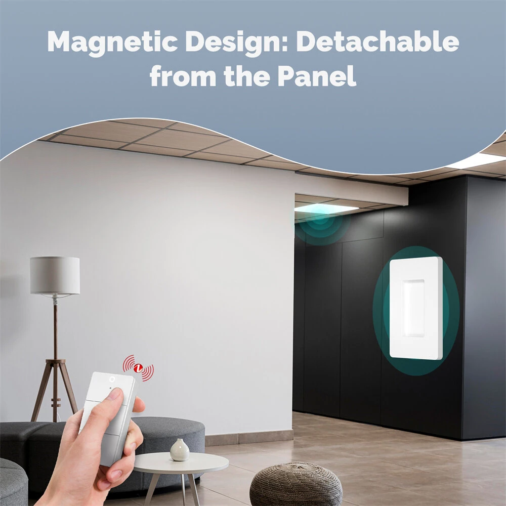 MOES Tuya Zigbe Smart Wireless Scene Switch 3 Gang 9 Scenarios Linkage Magnetic Design Handheld Push Button Control Switch — view 7