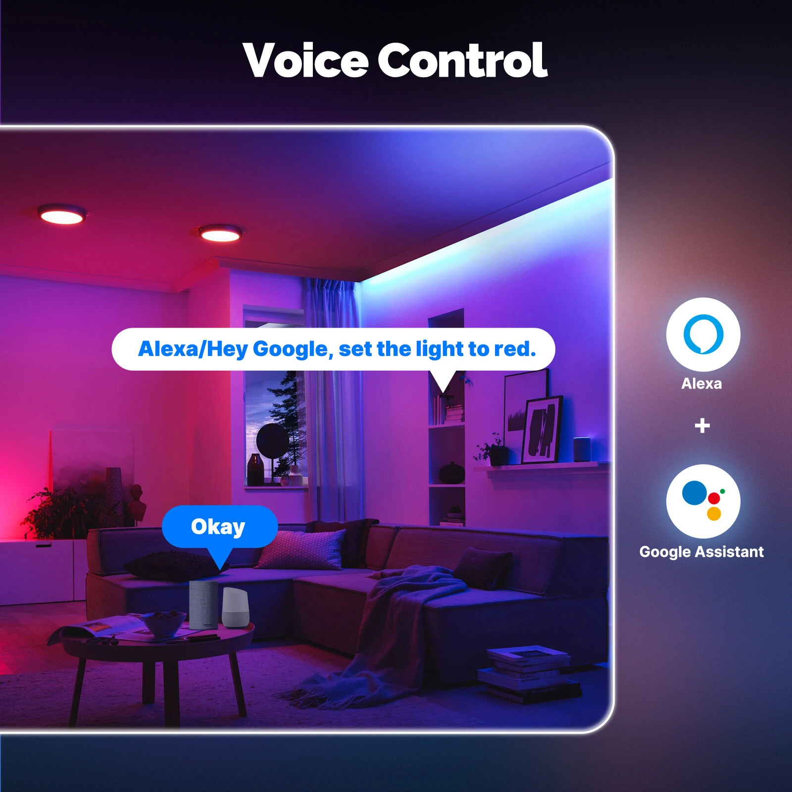 MOES ZL6205E Tuya ZigBe Smart LED Strip Light RGB5050 24V Music Sync App Voice Control with Alexa Google Home — view 6