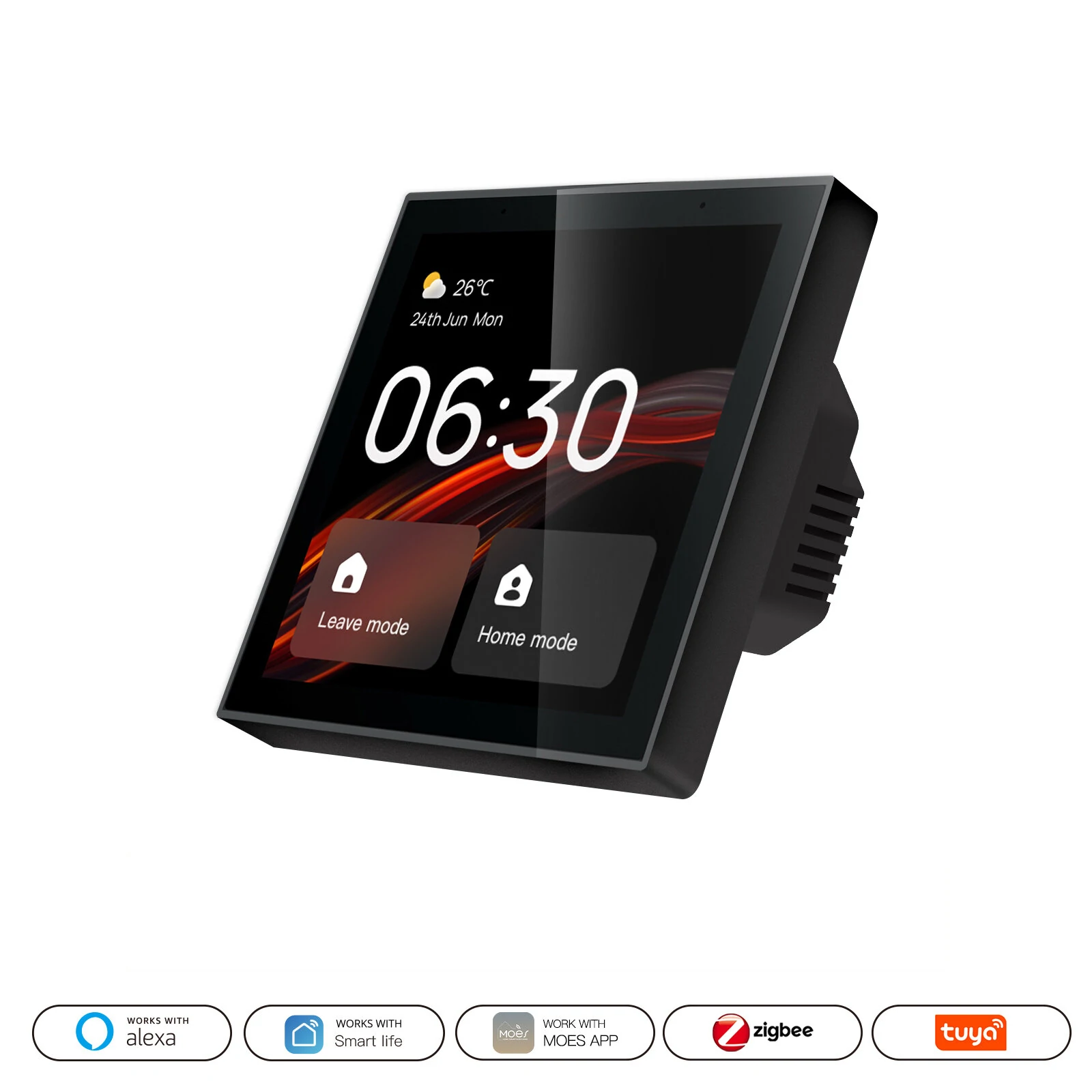 MoesHouse Tuya Smart WiFi Central Touch Screen Control Panel Built-in Zigbe Gateway Remote APP Control Visual Doorbell Intelligent Voice Control with Alexa — image 1