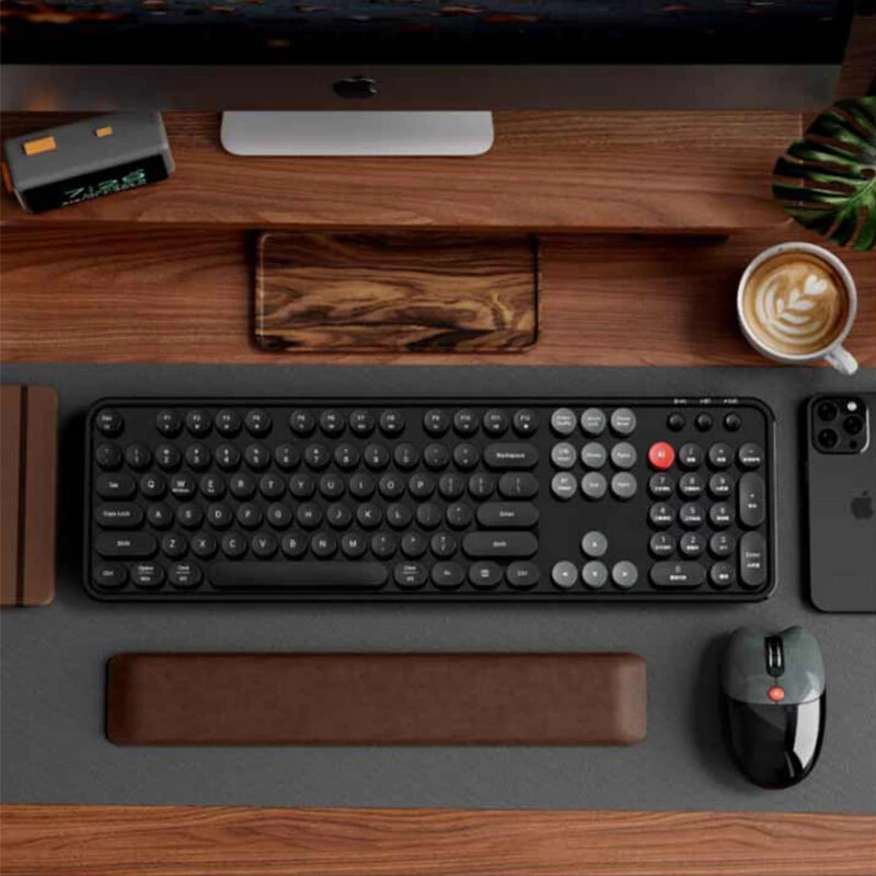 MOFii AI Voice Keyboard and Mouse Set Wireless bluetooth Combo 66 Languages Translation Type-C Rechargeable AI Shortcut Key for Computer Laptop — view 5