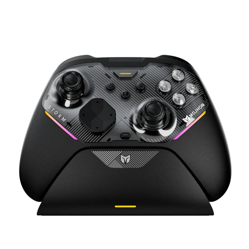 MOJHON Gale 2 Tri-mode Wireless Gaming Controller TMR Electromagnetic Joysticks 2000Hz Polling Rate Hall Effect Linear Trigger Mechanical Buttons Gamepad for PC Switch Steam — view 7