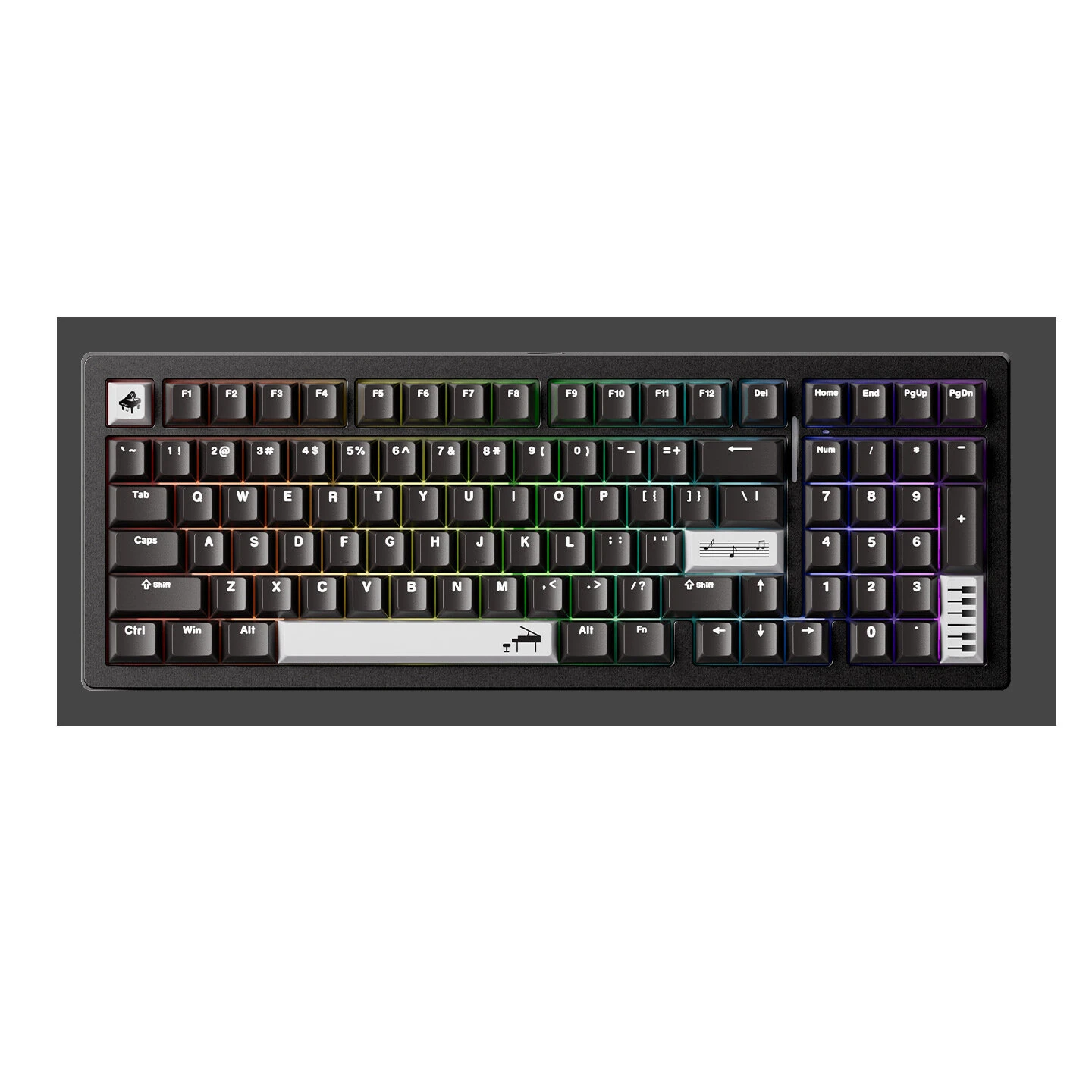 MonsGeek M2 V5 VIA CNC Aluminum Mechanical Keyboard Three-mode Gasket Structure RGB Backlight 8000mAh Battery PBT Dual-color Injection Keycaps 98-Keys Gaming Keyboards — MonsGeek