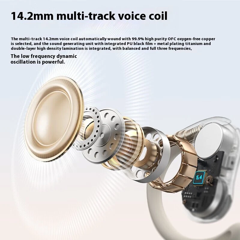 Monster AC322 TWS Earbuds Wireless bluetooth 5.4 Earphone 14.2mm Speaker ENC Call Noise Cancelling 36H Playback IPX5 Waterproof Earhooks Sports Headphones — view 4