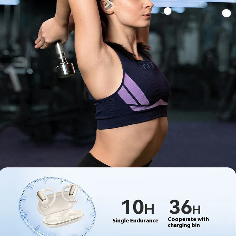 Monster AC322 TWS Earbuds Wireless bluetooth 5.4 Earphone 14.2mm Speaker ENC Call Noise Cancelling 36H Playback IPX5 Waterproof Earhooks Sports Headphones — view 6