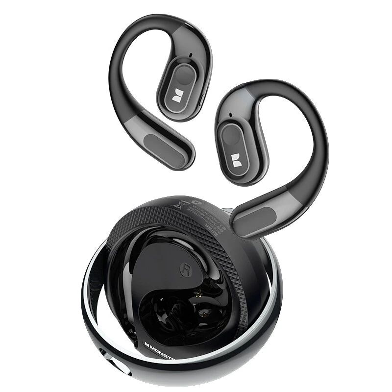Monster AC330 OWS Headset Wireless bluetooth 6.0 Eaarphone 14.2mm Large Moving Coil IPX5 Waterproof Touch Control Sports Earhooks Headphones