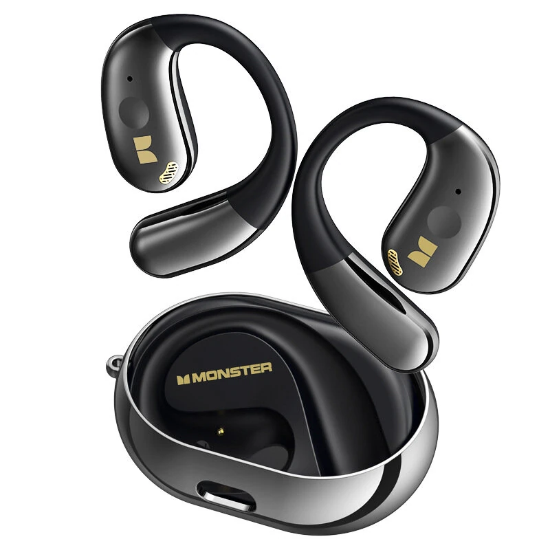 MONSTER AC360 OWS Earbuds bluetooth Earphone 14.2mm Titanium PU Diaphragm AAC Audio Open-ear Earhooks Headphones with Mic
