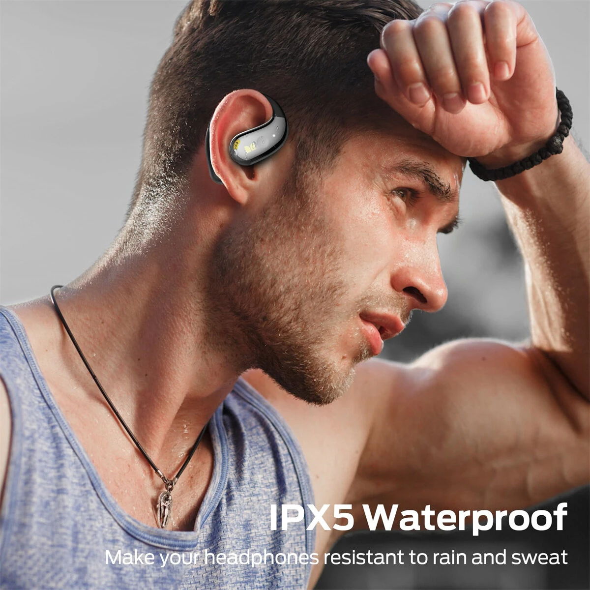MONSTER AC360 TWS Earbuds bluetooth 5.4 Earphone 14.2mm Titanium PU Diaphragm AAC Audio ENC Noise Cancelling 24H Playback Touch Control Ergonomics Earhooks Sports Headphones with Mic — view 6