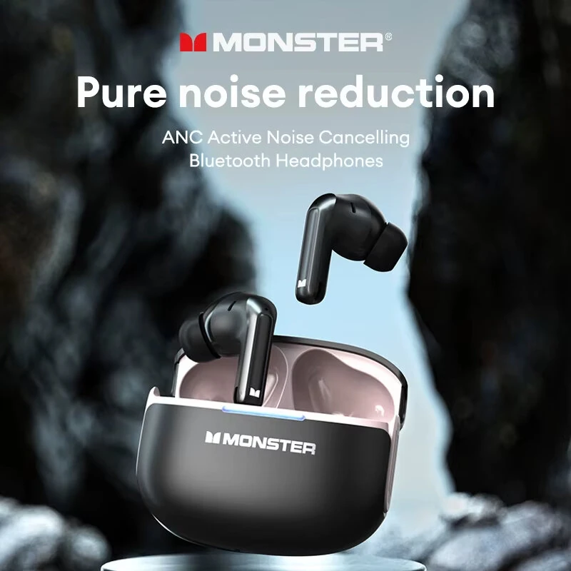 Monster D02 TWS Earbuds Wireless bluetooth V6.0 Earphone 4-Mic ENC Call Noise Cancelling 13mm Drivers 24H Playback Low Delay Sports Headphones — view 4