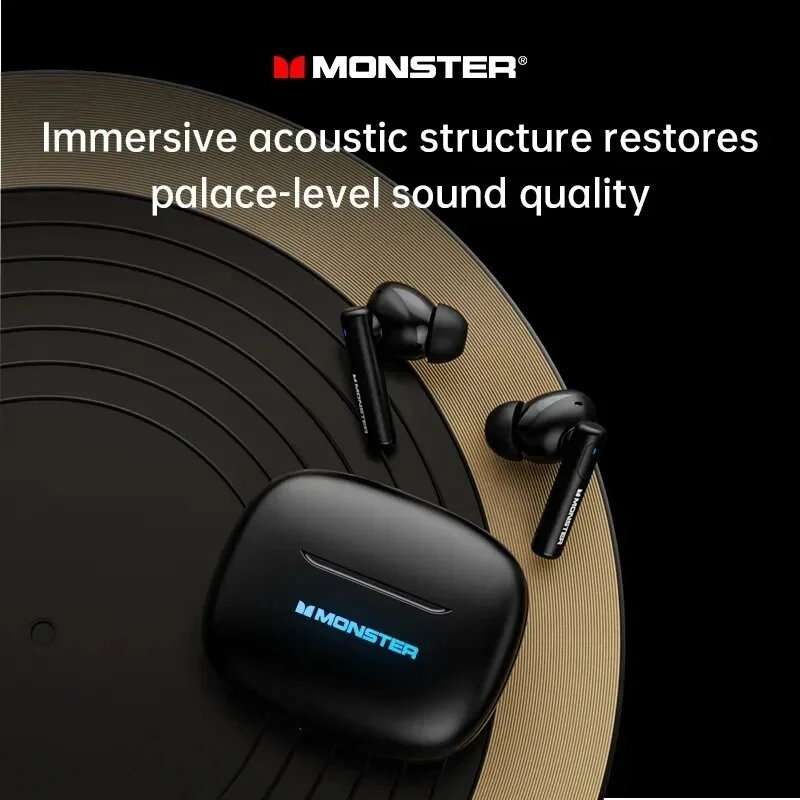 Monster XKT26 TWS Wireless Earbuds bluetooth V5.4 Earphone HIFI Sound Quality Portable Sports Headphones with Mic — view 3