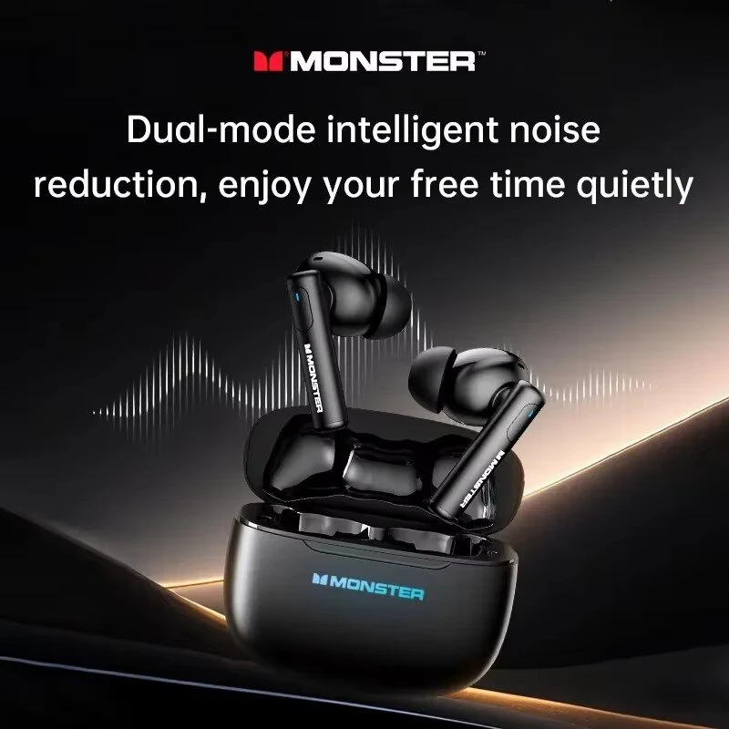Monster XKT26 TWS Wireless Earbuds bluetooth V5.4 Earphone HIFI Sound Quality Portable Sports Headphones with Mic — view 4