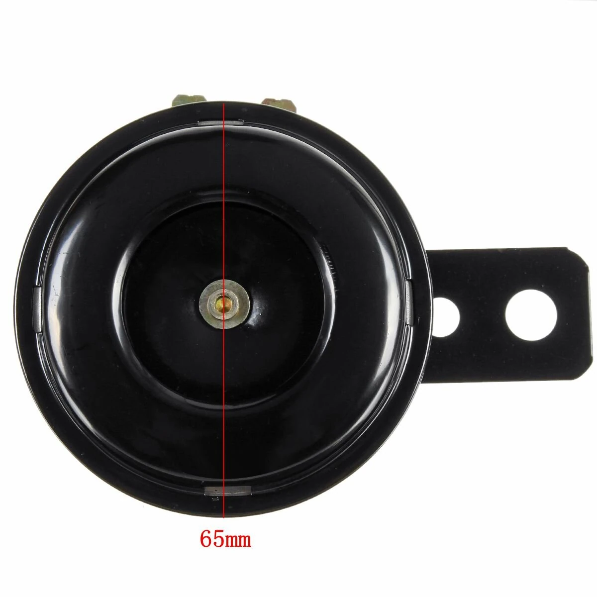 Motorcycle 12v universal compact black scooter moped dirt ATV bikes horn mount, brand new universal motorcycle horn. — view 3