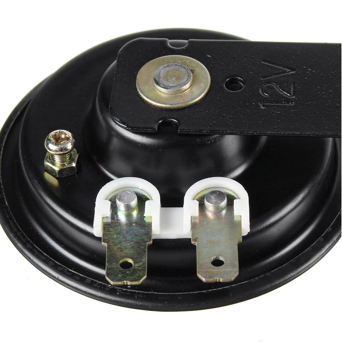 Motorcycle 12v universal compact black scooter moped dirt ATV bikes horn mount, brand new universal motorcycle horn. — view 7