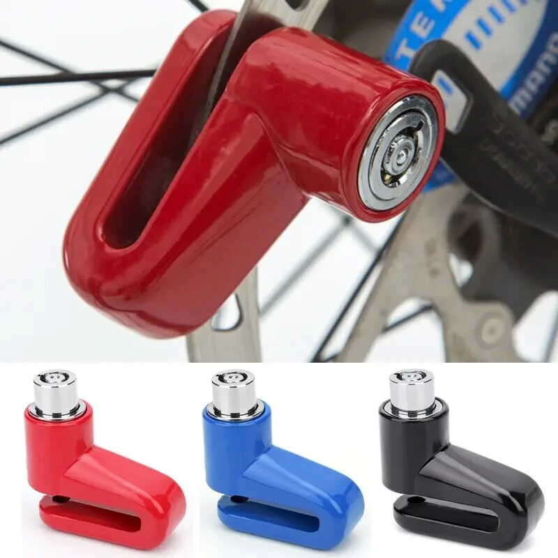Motorcycle Bike Anti Theft Wheel Disc Brake Lock Safety Disc Wheel Lock Mountain Road Bike Padlock with Keys — Pricio