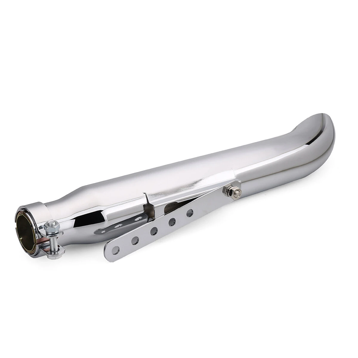 Motorcycle Cafe Racer Exhaust Muffler Pipe Silencer Sliding Bracket Universal — image 1