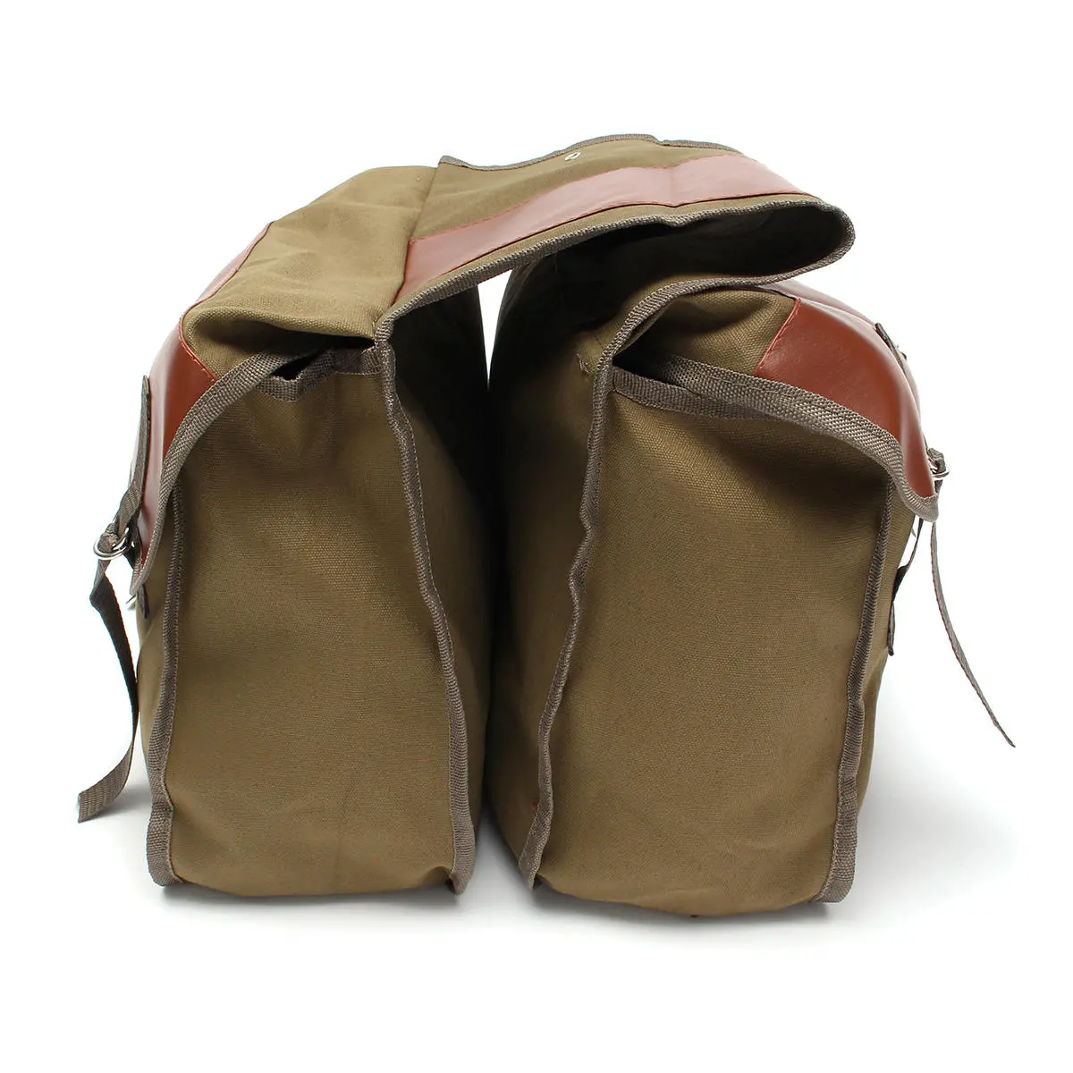 Motorcycle Canvas Saddlebags Equine Back Pack For Haley Sportster/Honda — view 4