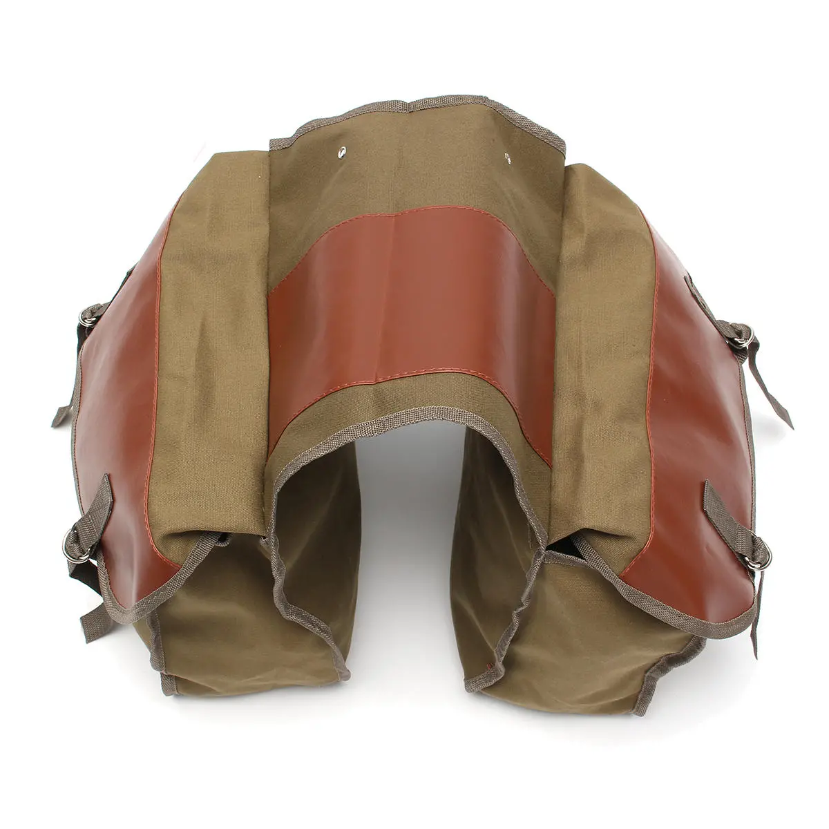 Motorcycle Canvas Saddlebags Equine Back Pack For Haley Sportster/Honda — view 6