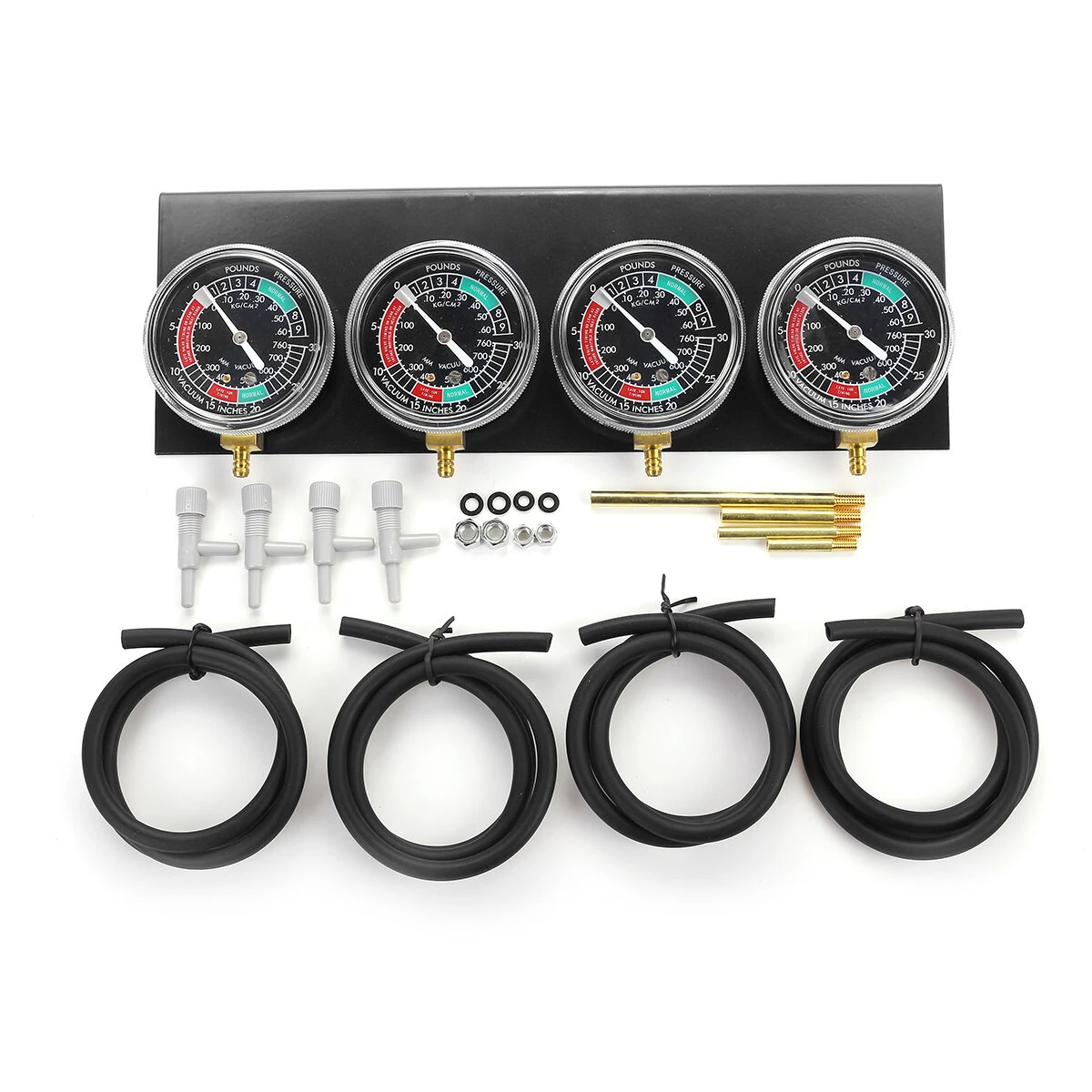 Motorcycle Carb Carburettor Fuel Vacuum Gauge Balancer Tool Set For 2 / 4 Cylind — image 1