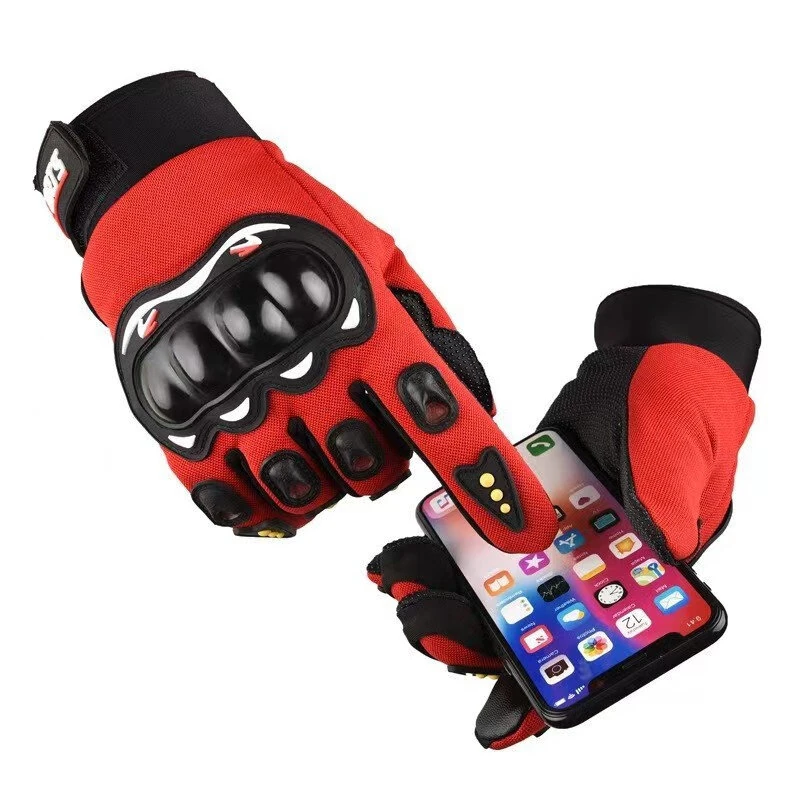 Motorcycle Gloves Breathable Full Finger Racing Hard Shell Gloves Outdoor Sports Protection Riding Cross Dirt Bike Gloves — XANES