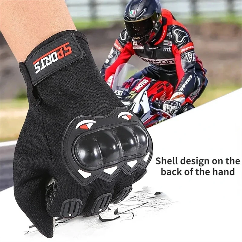 Motorcycle Gloves Breathable Full Finger Racing Hard Shell Gloves Outdoor Sports Protection Riding Cross Dirt Bike Gloves — view 6