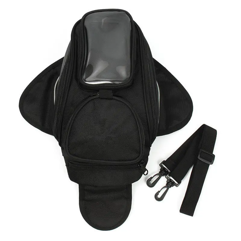Motorcycle Oil Fuel Tank Bag Magnetic Saddle Bag with Bigger Phone Window — view 2