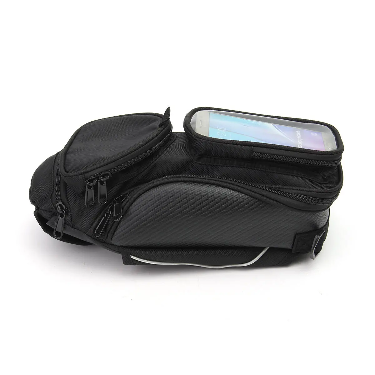 Motorcycle Oil Fuel Tank Bag Magnetic Saddle Bag with Bigger Phone Window — view 8
