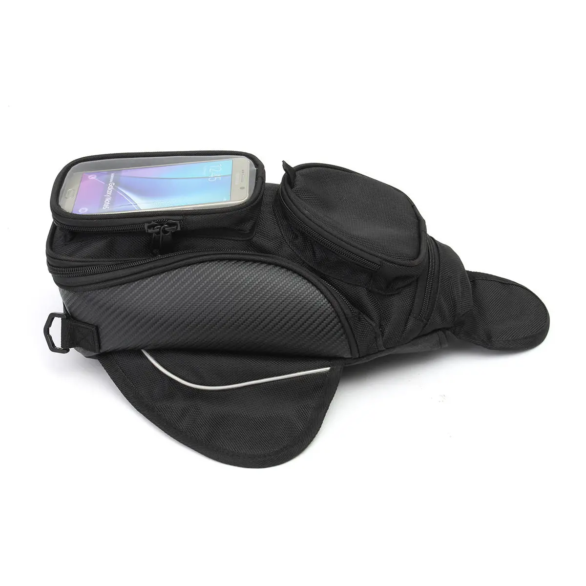 Motorcycle Oil Fuel Tank Bag Magnetic Saddle Bag with Bigger Phone Window — view 9