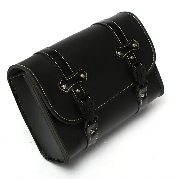 Motorcycle Saddle Leather Bag Storage Tool Pouch — view 4