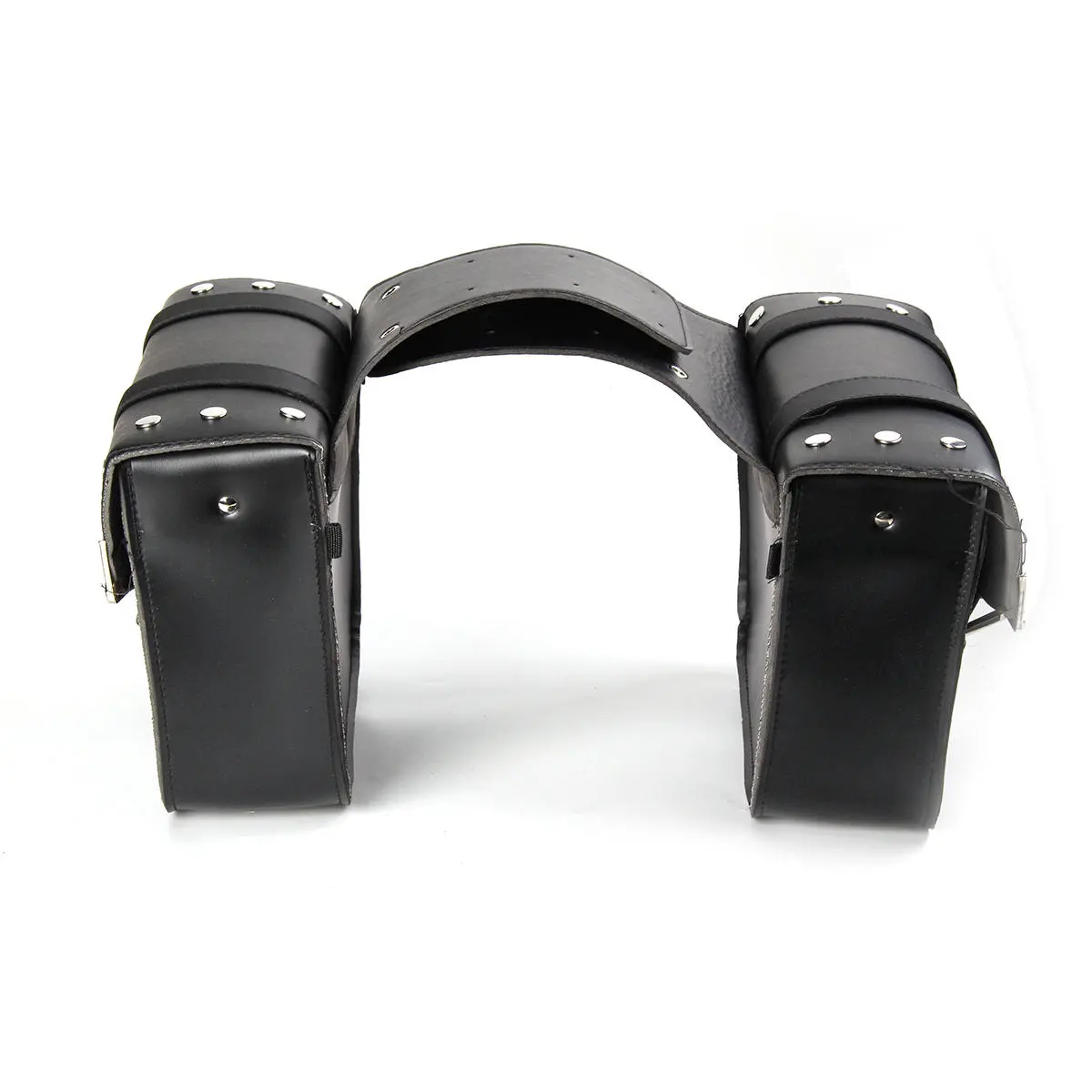 Motorcycle Saddlebags Side Bag Tool Bags Left Right For Chopper Black — view 3