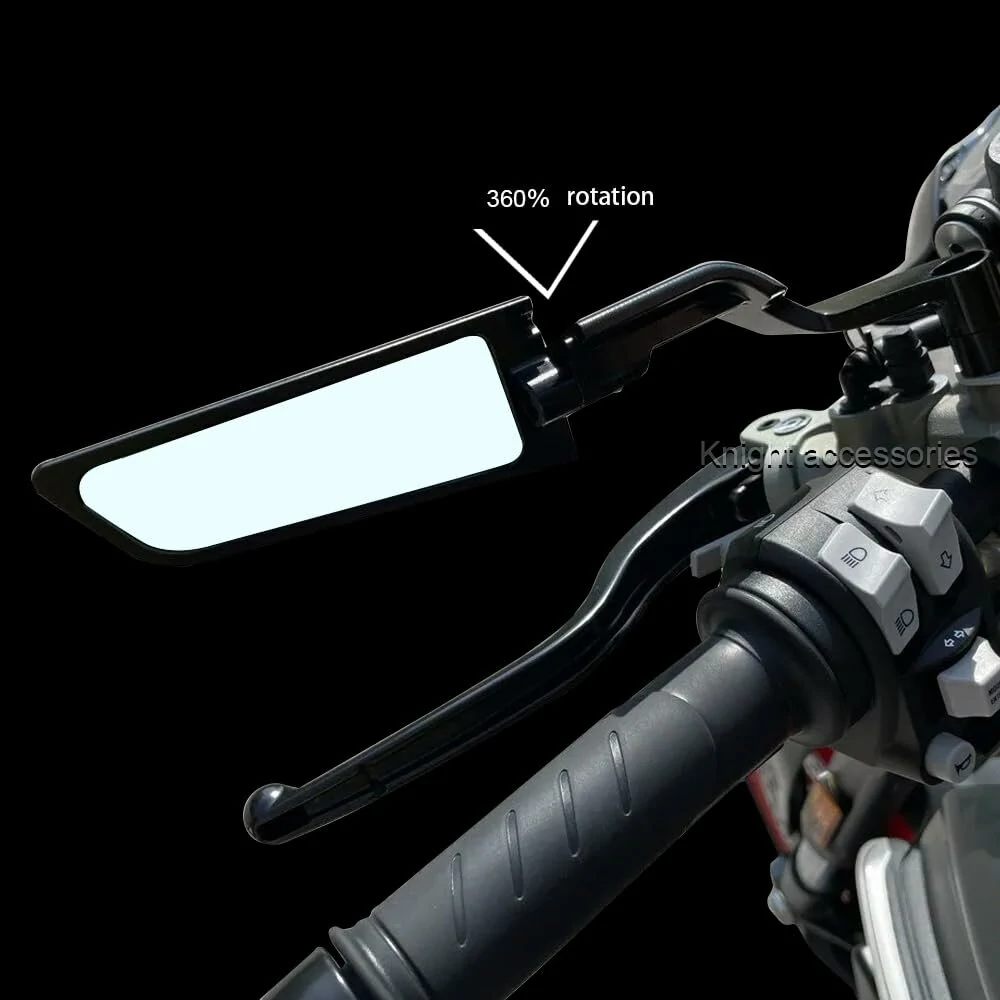 Motorcycle Wind Wing Side-Mirror Rear View Mirrors Side Rearview Reversing Mirror for Kawasaki/Yamaha/Suzuki ZH2 1000 2021-2023 — view 5