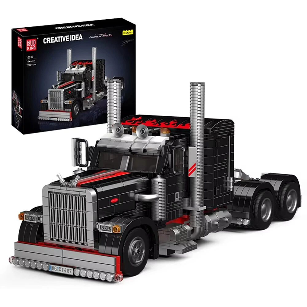 Mould King 10037 The American Truck Building Block Assembly Kit Car Brick Set New Technical Car Toys 1797PCS Kids Christmas Gift — view 2