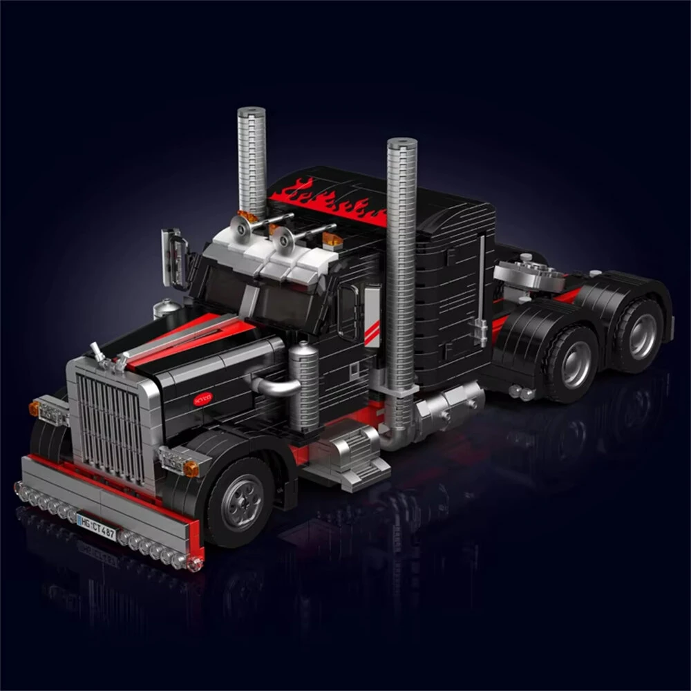 Mould King 10037 The American Truck Building Block Assembly Kit Car Brick Set New Technical Car Toys 1797PCS Kids Christmas Gift — view 4