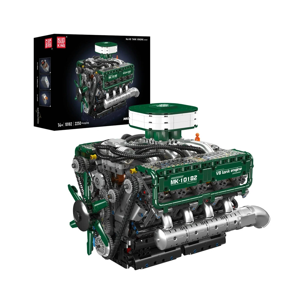 Mould King 10182 V8 Tank Engine Model Brick Assembly Kit 2250PCS  Excellent STEAM Science Education Discovery Toys Children Gifts — view 6
