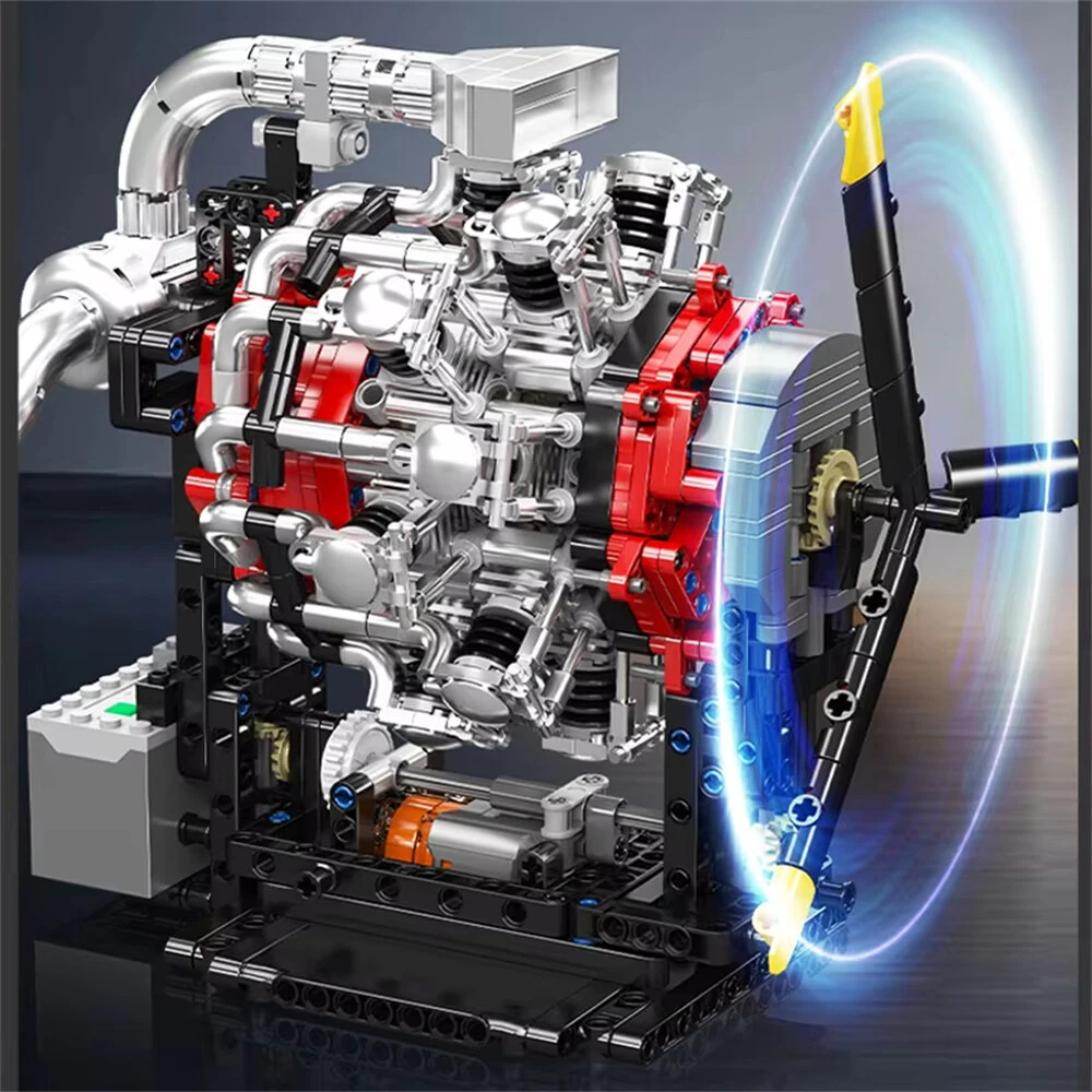 Mould King 10211 Technical Engine Toys Motorized Radial Aviation Engine Building Block Assembly Engine Set 1147PCS Kids Christmas Gift — view 3