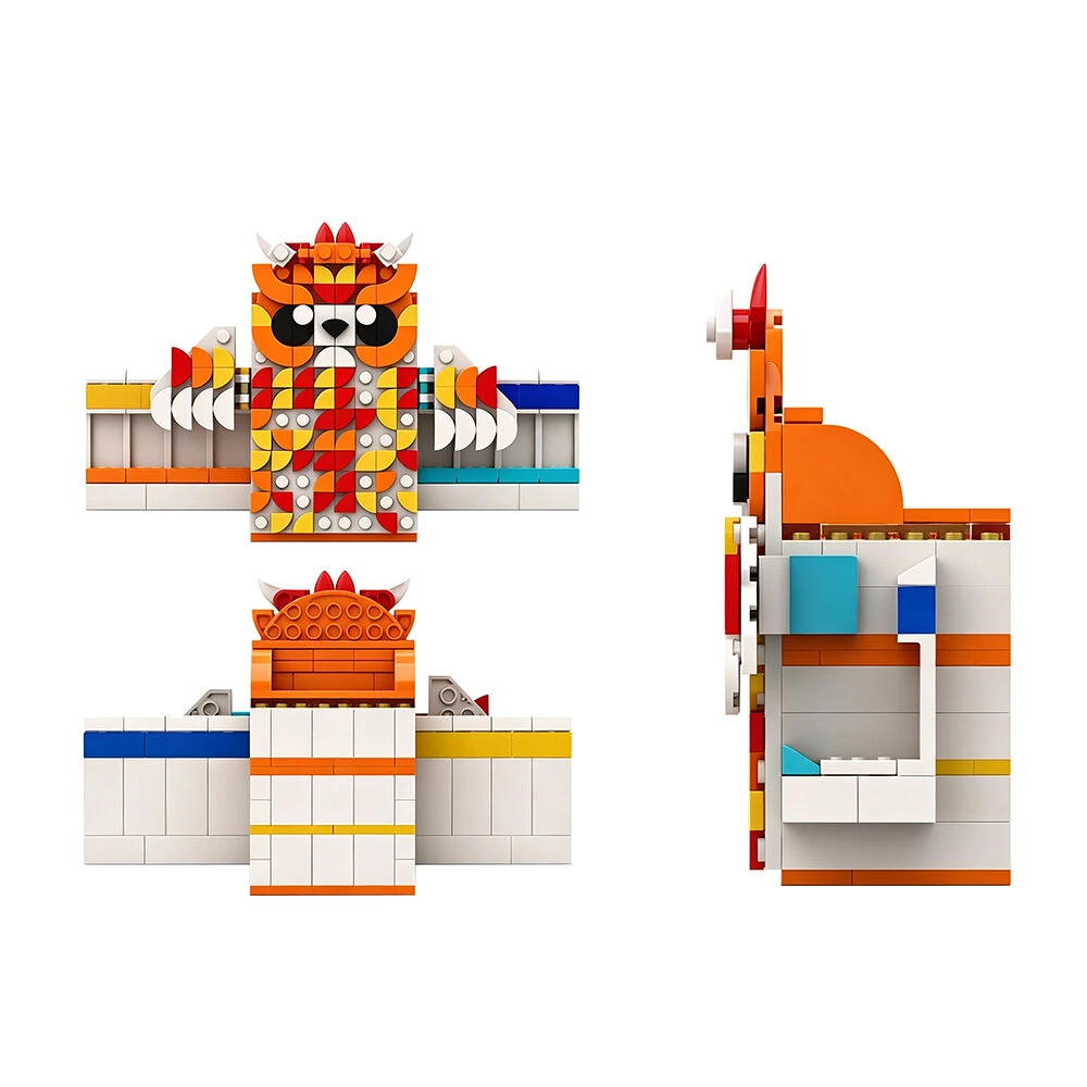 Mould King 10220 Flame Owl Pen Holder & Walkie-talkie Video Voice Intercom Photo Taking Voice Changing Toys DIY Building Block Brick Assembly Kit Kids Christmas Gift — view 4