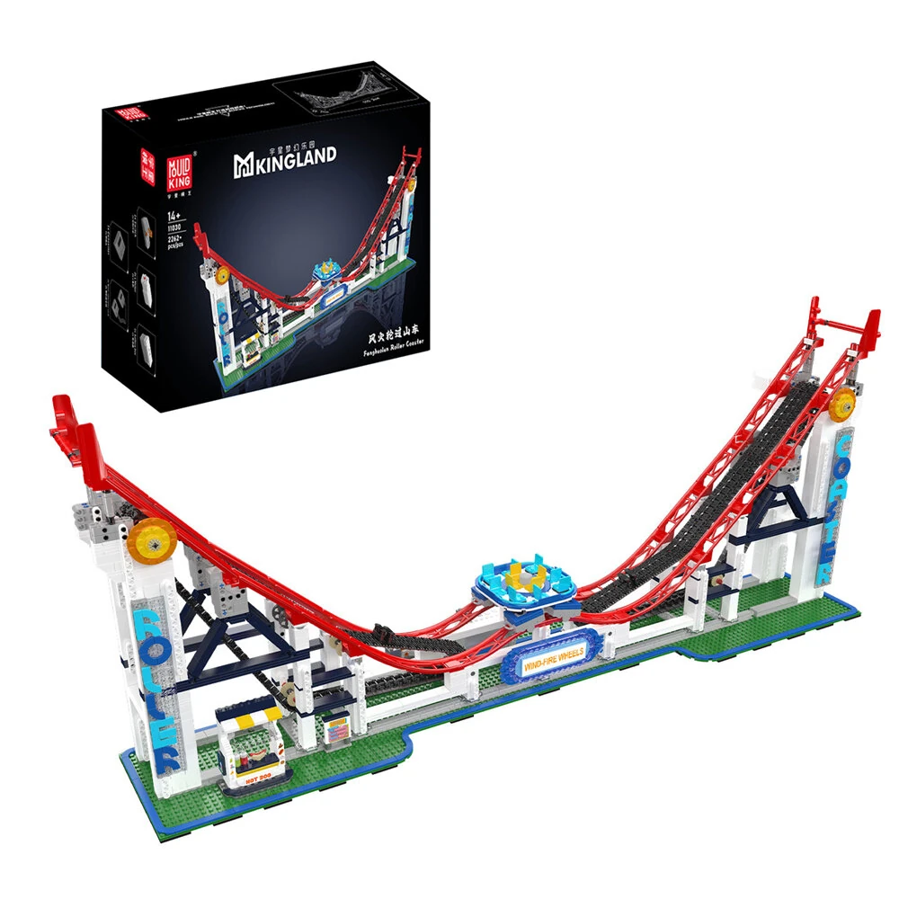 Mould King 11030 Fenghuolun Rollercoaster Motorized Amusement Building Block Brick Assembly Kit Kids Christmas Gift — image 1