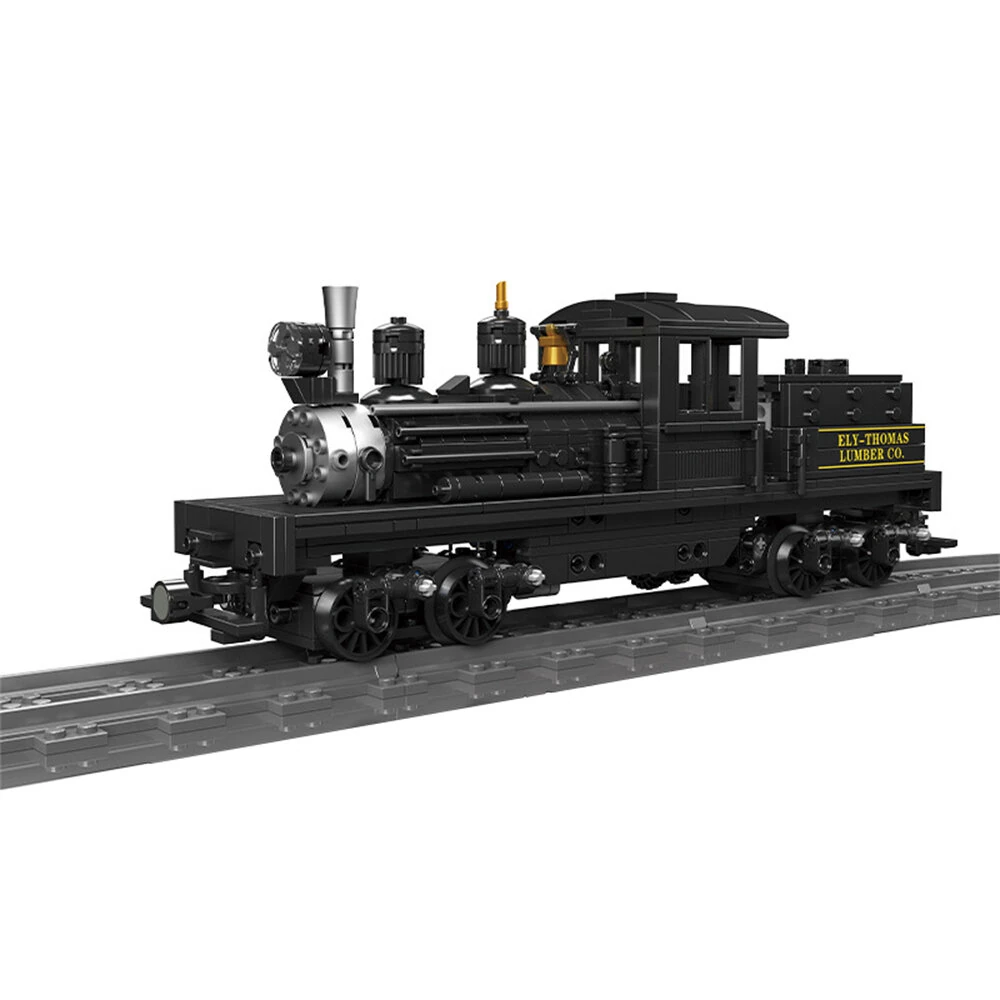 Mould King 12032 RC NO. Shay-Type Steam Locomotive LED Retro Train Toys Building Block Brick Assembly Kit Kids Christmas Gift — view 2