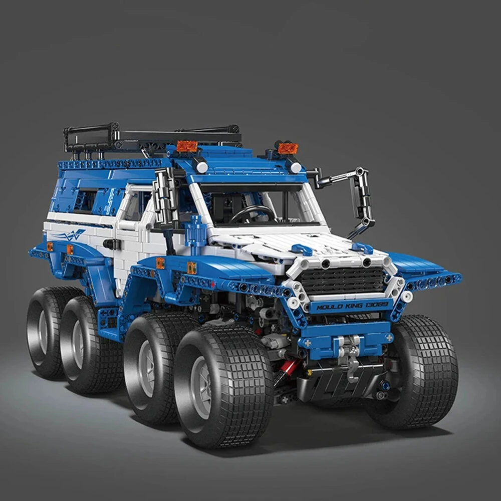 Mould King 13088 13089 Technical Car Toys The RC Avtoros Shaman 8x8 Building Block Assembly Kit Vehicle Brick Set Kids Christmas Gift — view 4