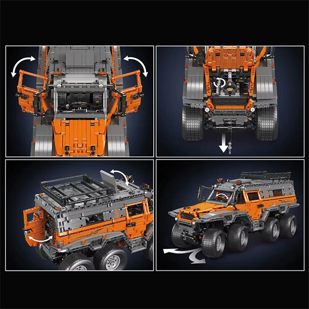 Mould King 13088 13089 Technical Car Toys The RC Avtoros Shaman 8x8 Building Block Assembly Kit Vehicle Brick Set Kids Christmas Gift — view 5