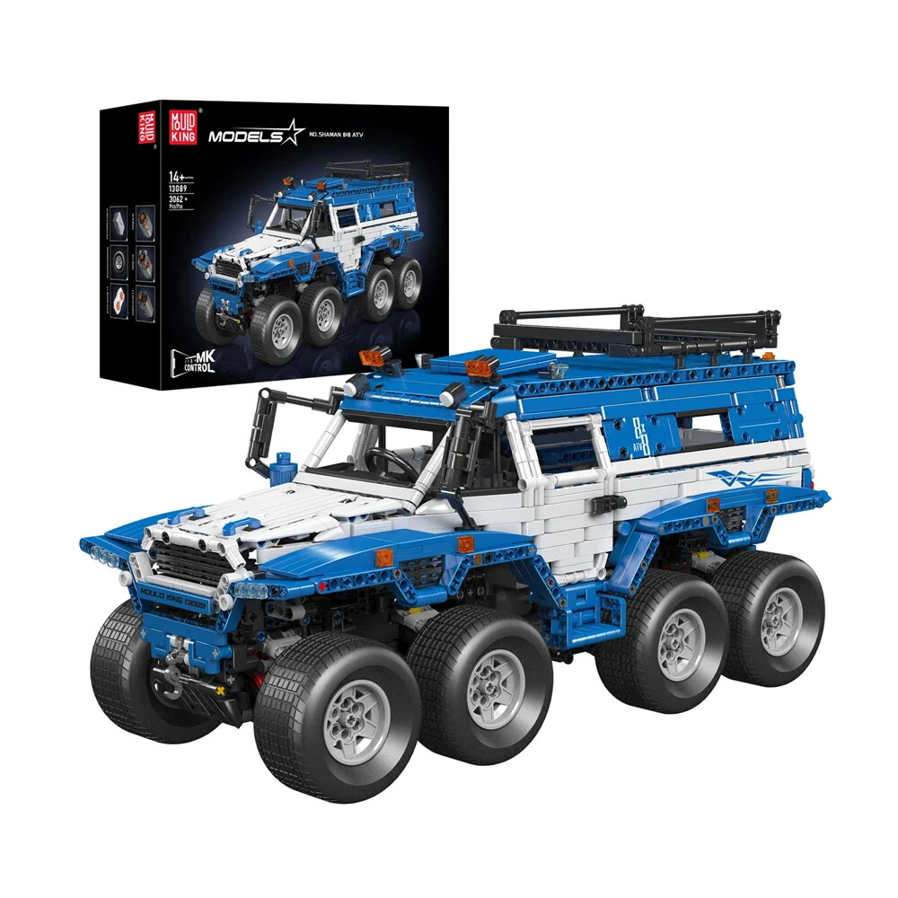 Mould King 13088 13089 Technical Car Toys The RC Avtoros Shaman 8x8 Building Block Assembly Kit Vehicle Brick Set Kids Christmas Gift — view 6