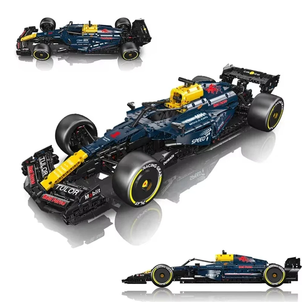 Mould King 13207 13208 1/8 Scale RB20 MCL Racing Car Model MOC Building Block Brick Assembly Kit Kids Boys Birthday Gift — view 5