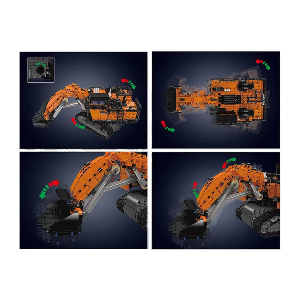 Mould King 17100 RC EX8000 Mining Excavator Technical Enginerring Truck Model Building Block Brick Assembly Kit Kids Christmas Gift — view 3