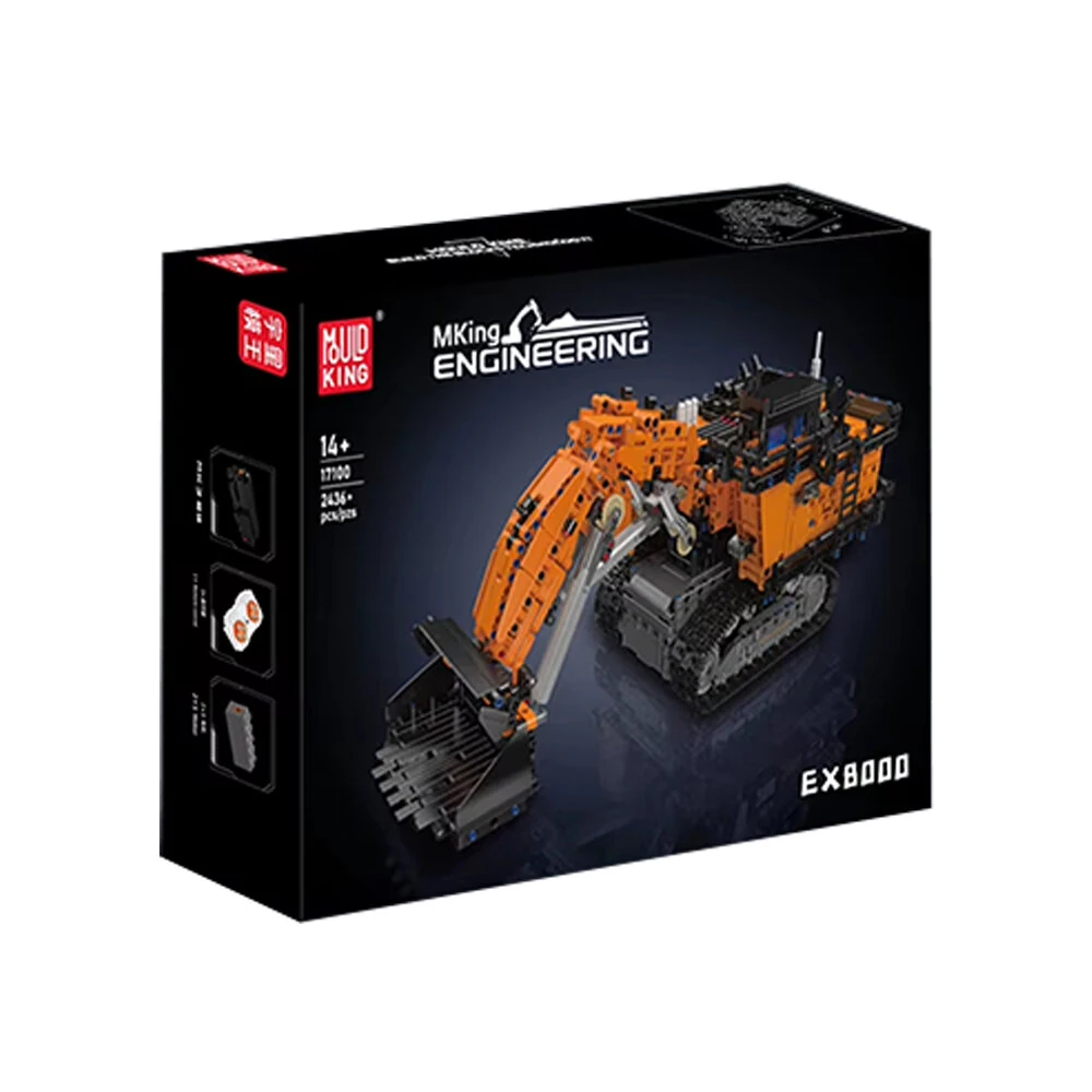 Mould King 17100 RC EX8000 Mining Excavator Technical Enginerring Truck Model Building Block Brick Assembly Kit Kids Christmas Gift — view 4