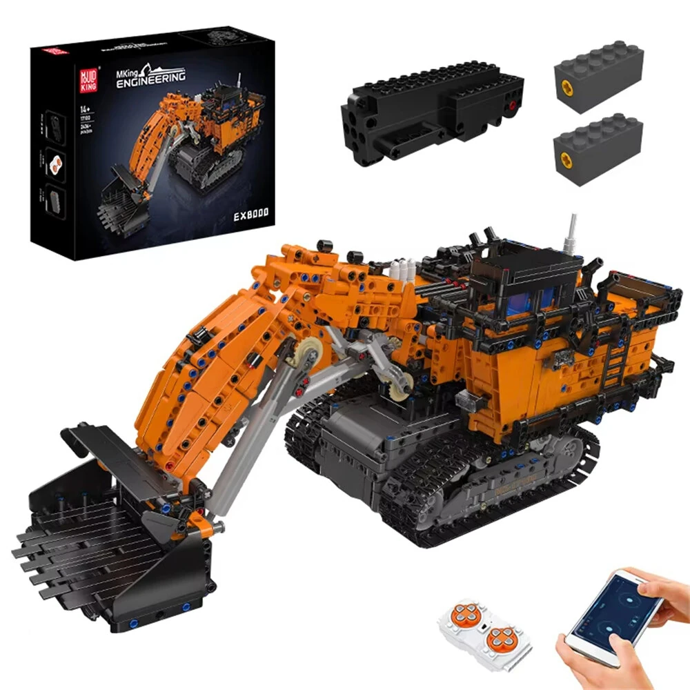 Mould King 17100 RC EX8000 Mining Excavator Technical Enginerring Truck Model Building Block Brick Assembly Kit Kids Christmas Gift — view 5